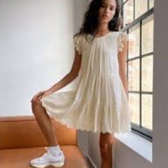 Wilfred Sidonie Tiered Babydoll Dress S - Picture 9 of 15